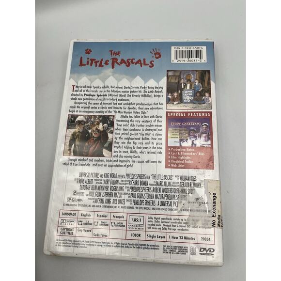 The Little Rascals (DVD, 1994) - Picture 2 of 4